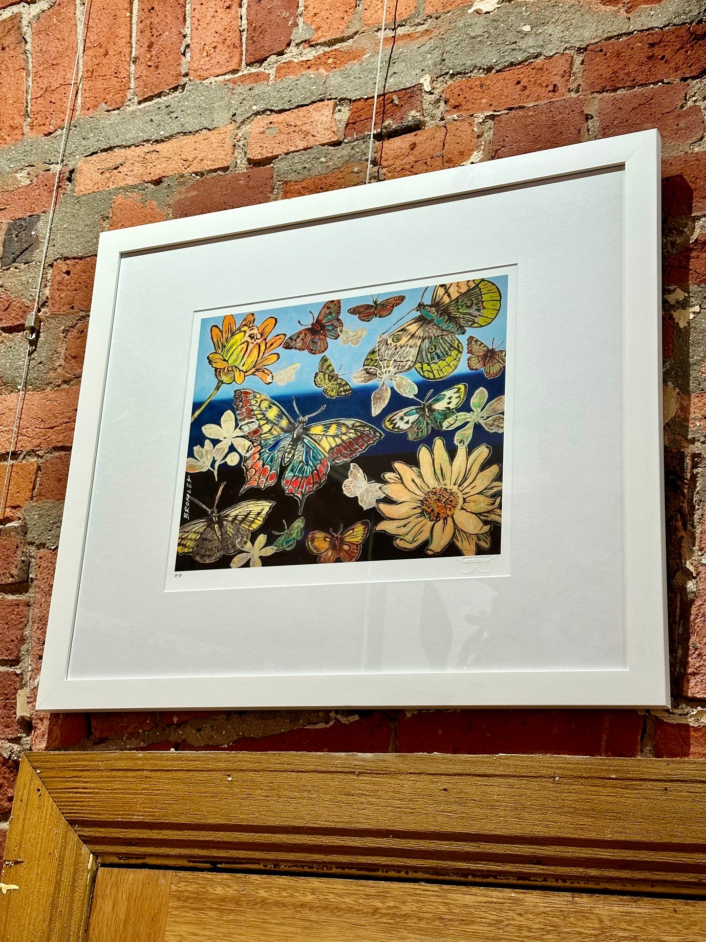 David Bromley - Summer Butterflies FRAMED (signed in plate)