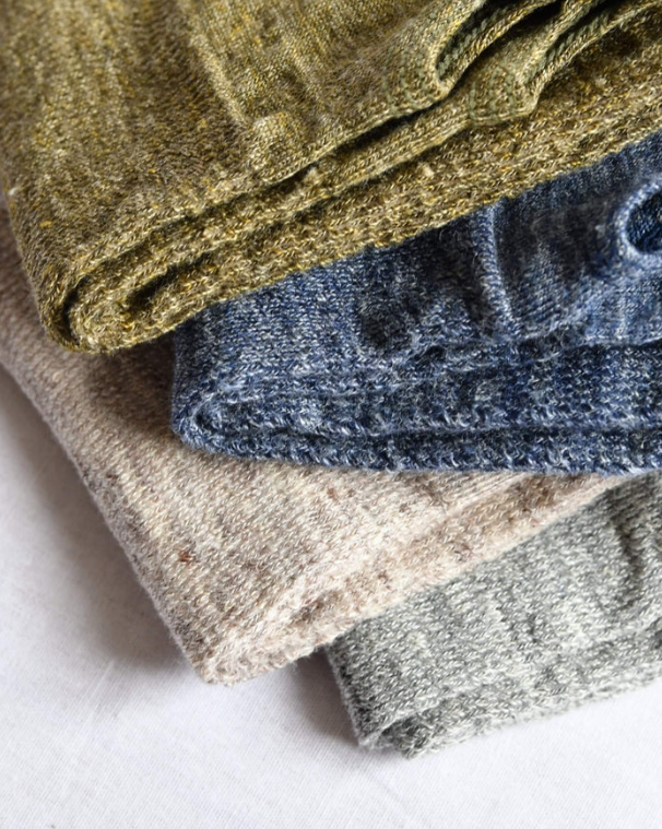 nishiguchi kutsushita : teni linen arm covers short