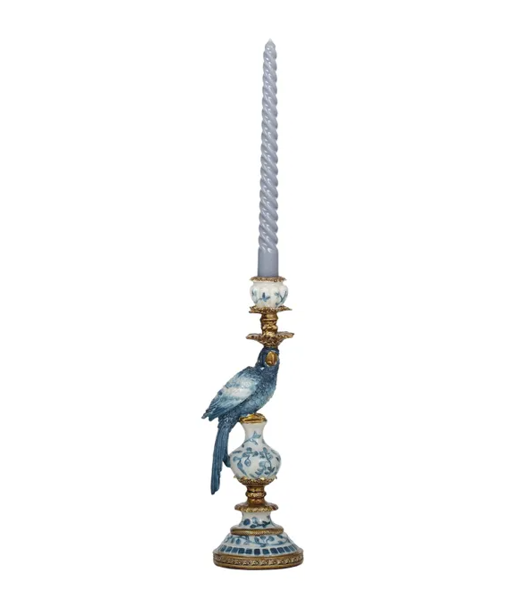 Polly Parrot Candleholder Blue