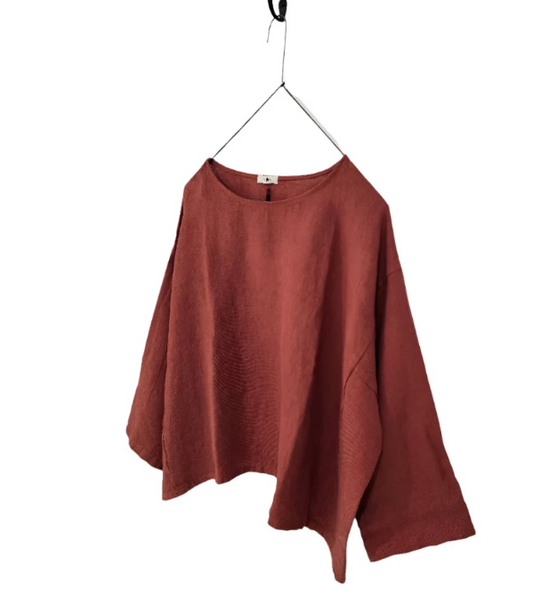 Frederic oversized heavy weight linen boxy top OSFM (Various Colours)