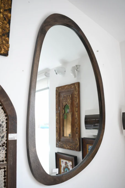 Magnus Wood Mirror 60x100cm Walnut