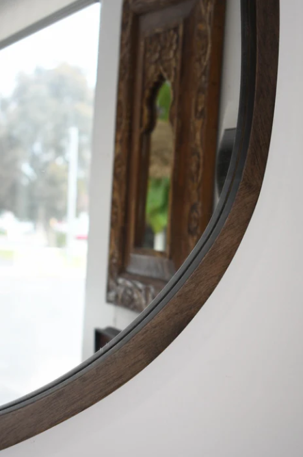 Magnus Wood Mirror 60x100cm Walnut