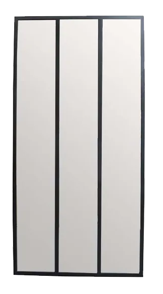 French Country Collections - Luca Iron Grid Mirror 200cm