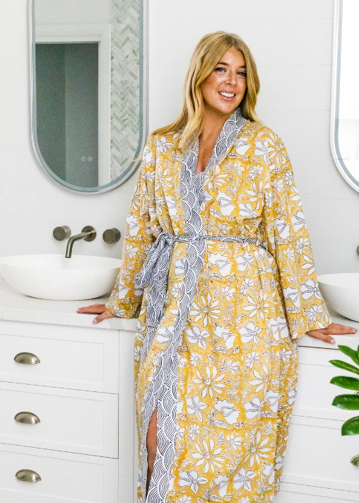 Cotton Robe - Dressing Gown - Akari