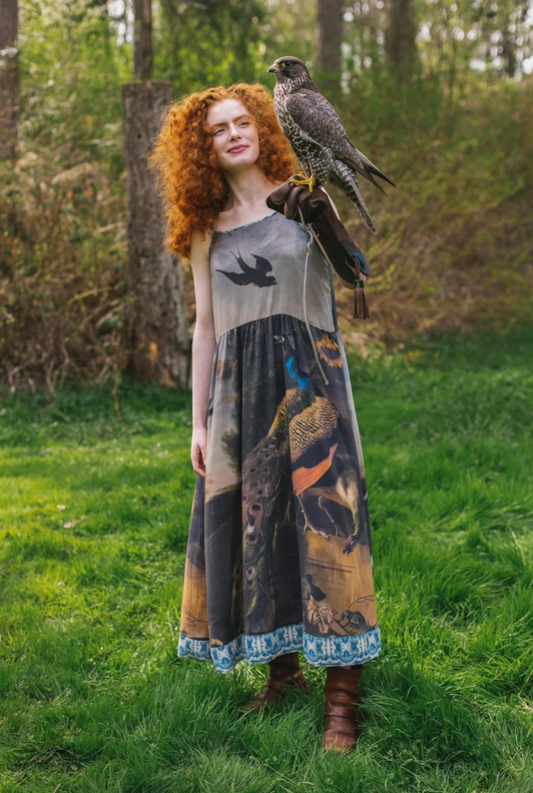 PRE-ORDER Market of Stars - Wild Beauty Peacock Bohéme Slip Dress