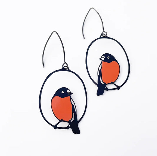 Denz + Co - Midi Flame Robin Earrings