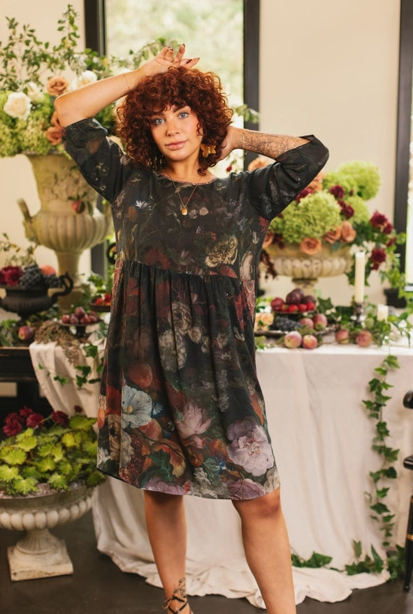 Market of Stars - Flight of Fancyartist Tunic Dress with Pockets & Hummingbird *PRE-ORDER