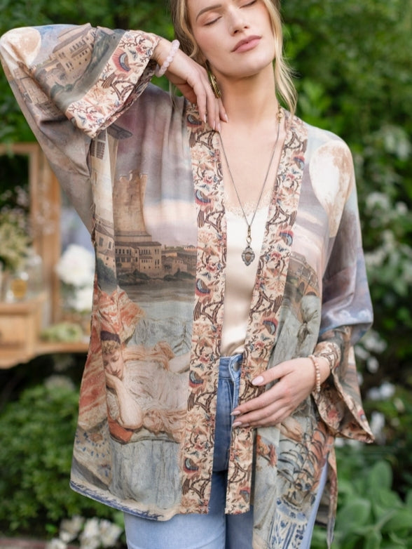 Market of Stars - Imaginarium Bamboo Bohemian Kimono Cardigan with Belt *PRE-ORDER