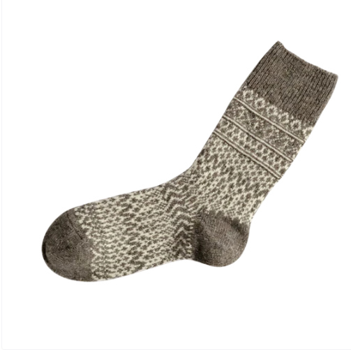 nishiguchi kutsushita : Oslo wool Jacquard sock